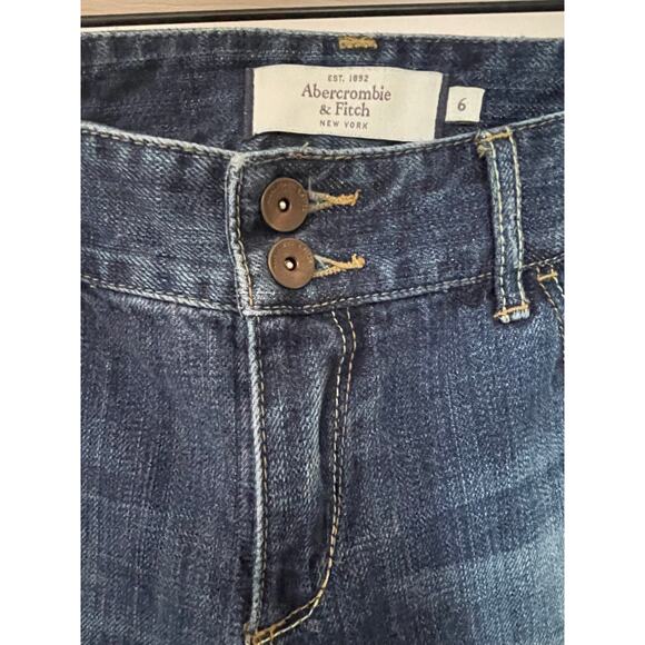Vintage Abercrombie & Fitch Distressed Jeans Size 6 All Cotton Made in Hong Kong - Picture 3 of 8